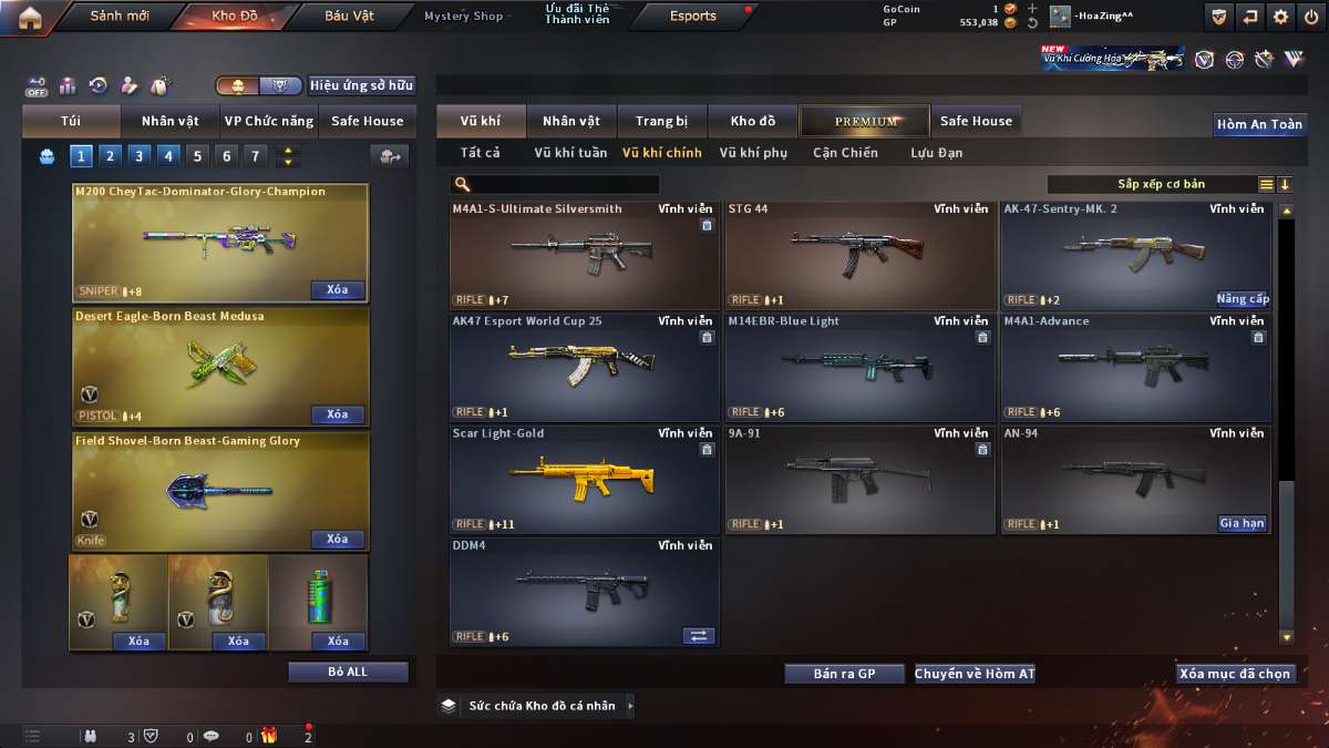 shop acc cf uy tin gia re